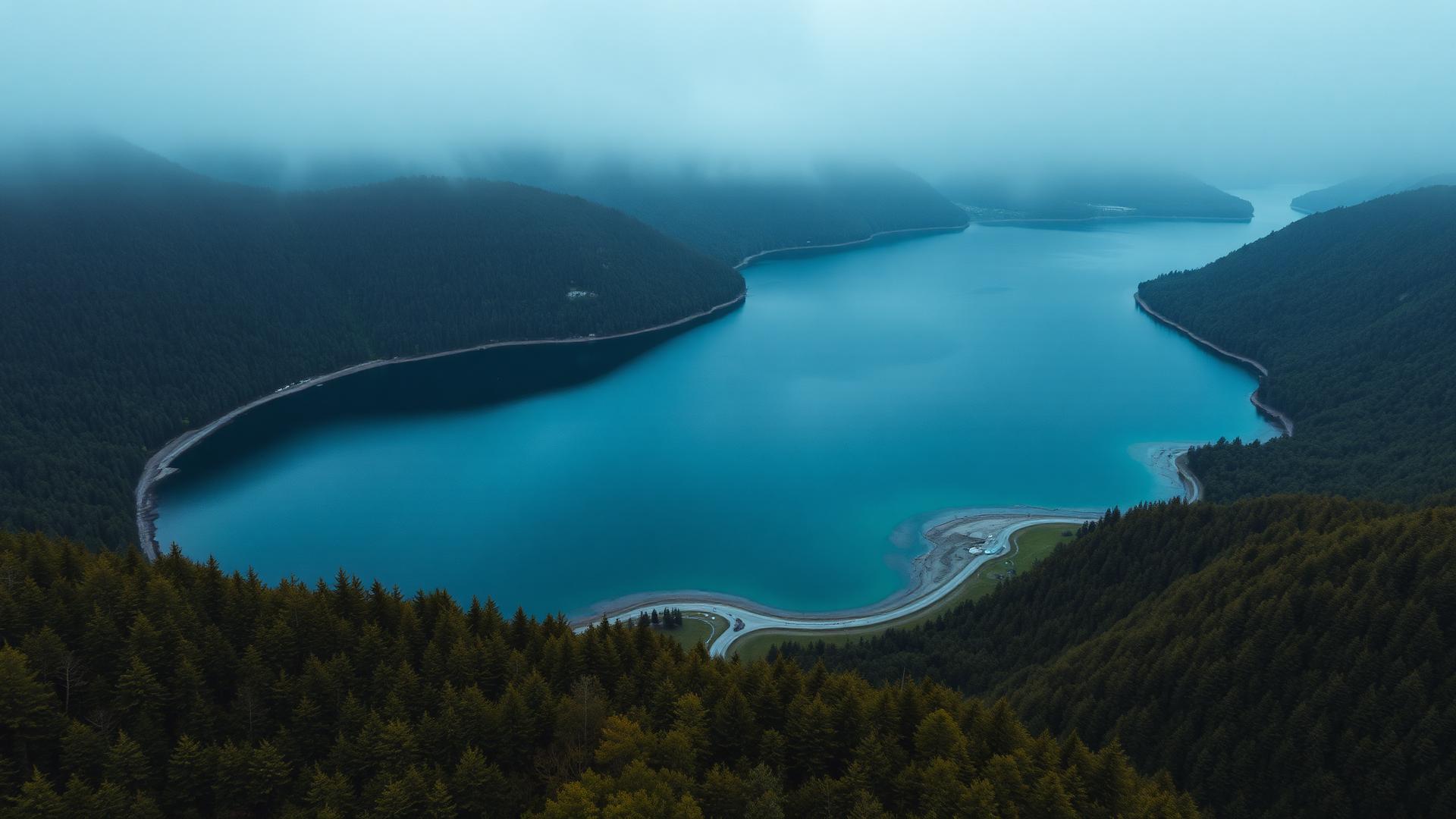 Jezioro Solińskie w Bieszczadach